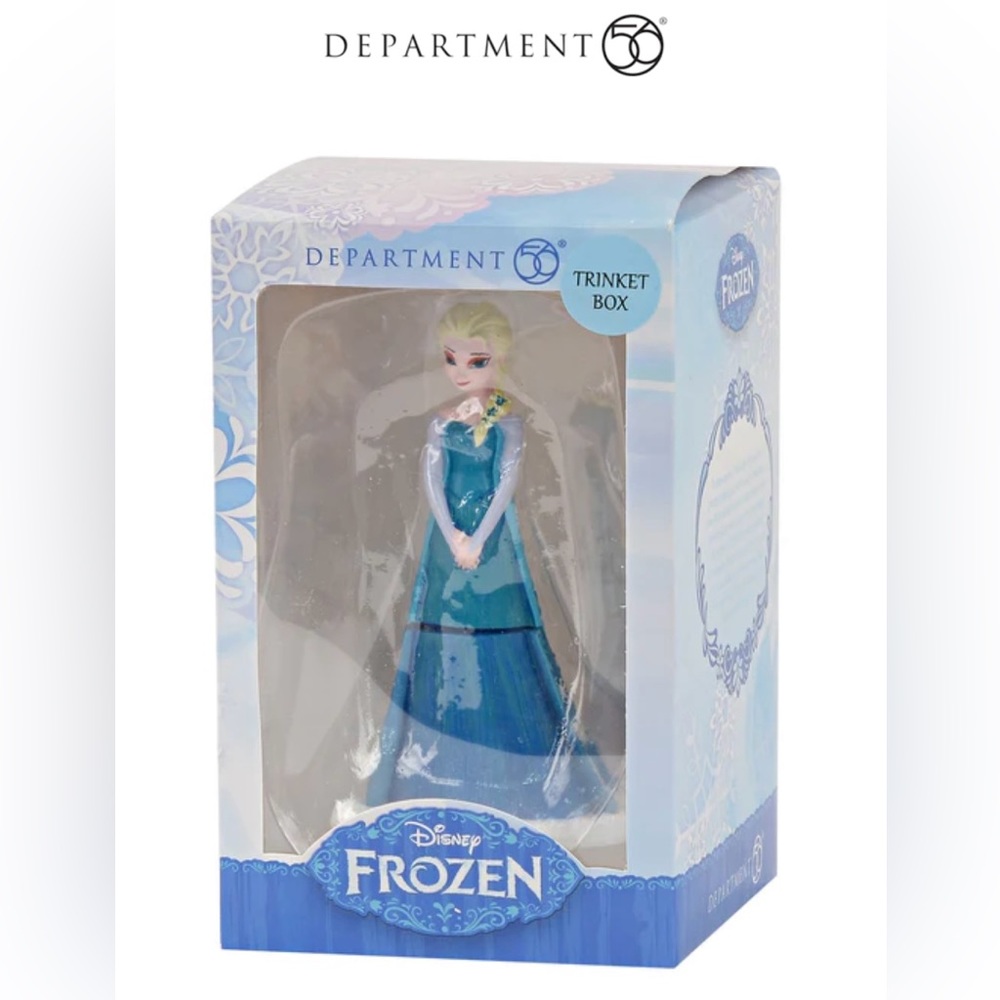 Brand new in box Elsa trinket box.
